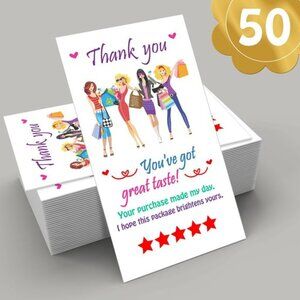 ♥️ 5x25 / 50 Thank You Cards